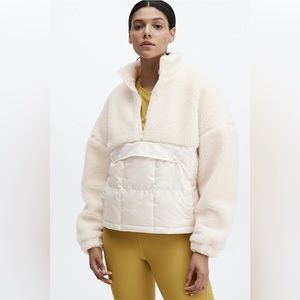 Nelly mixed media half zip